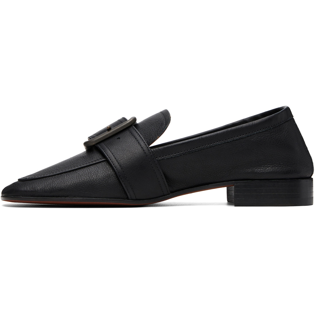 Dries Van Noten Black Buckle Loafers