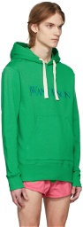 JW Anderson Green Embroidered Logo Hoodie