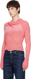 Jean Paul Gaultier Red 'The Gingham' Turtleneck