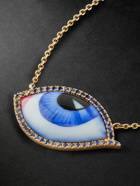 Lito - Grand Bleu Gold, Enamel, Sapphire and Diamond Necklace