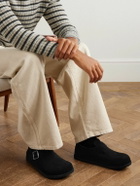 BIRKENSTOCK 1774 - London Suede Clogs - Black