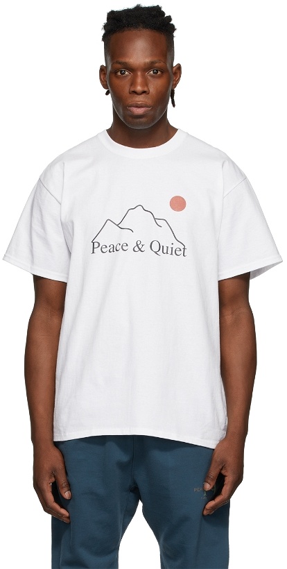 Photo: Museum of Peace & Quiet White 'L'Horizon' T-Shirt