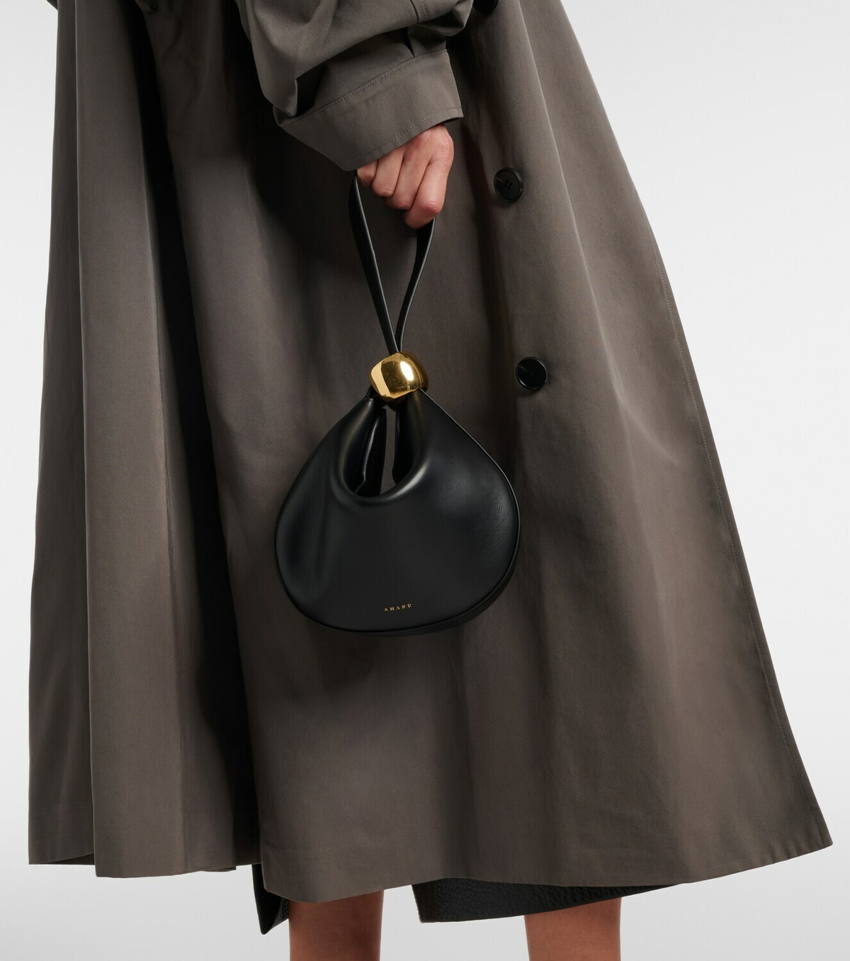 Amanu Zambia leather clutch