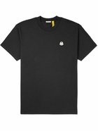 Moncler Genius - Palm Angels Logo-Appliquéd Cotton-Jersey T-Shirt - Black