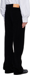 Bally Black Flared Corduroy Trousers