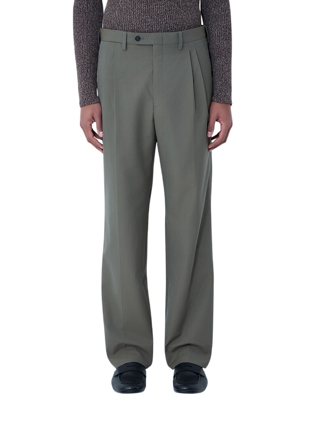 Prada Green Nylon Gabardine Trousers Prada
