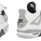 Air Jordan 4 Retro OG (GS) in White/Red/Grey