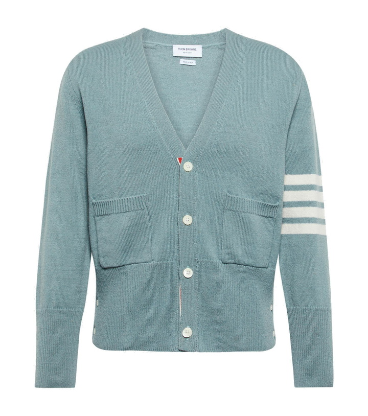 Photo: Thom Browne - Wool V-neck cardigan