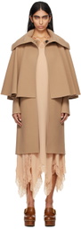 Chloé Tan Wool & Cashmere Coat
