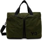 Y-3 Khaki Holdall Bag