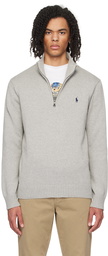 Polo Ralph Lauren Gray Half-Zip Sweater