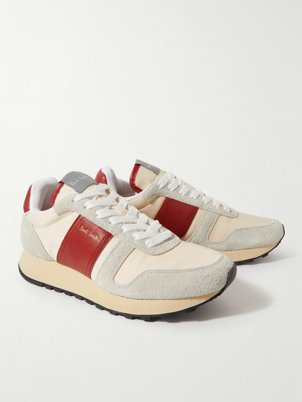 Paul Smith - Eighties Suede and Leather Sneakers - Neutrals Paul Smith