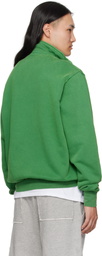 Les Tien Green Heavyweight Banded Yacht Sweatshirt