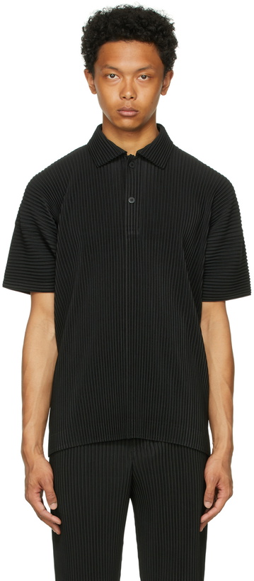 Photo: Homme Plissé Issey Miyake Black Monthly Color May Polo