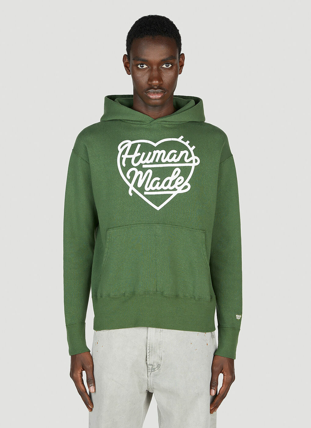 Human Made Tsuriami Hooded Sweatshirt in Green Human Made