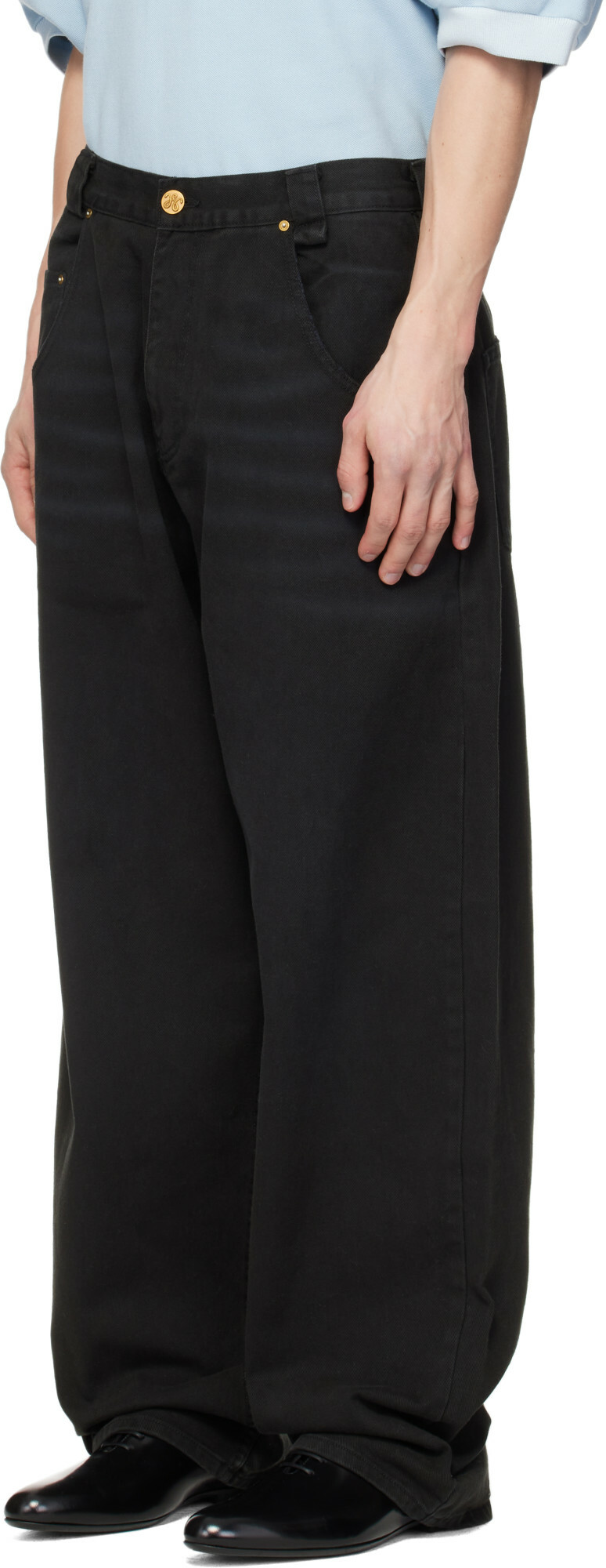 WILLY CHAVARRIA Black True Bad Boy Jeans