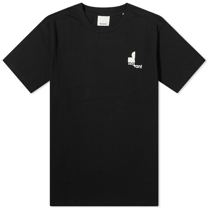 Photo: Isabel Marant Men's Zafferh Inverted Logo T-Shirt in Black
