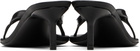 Acne Studios Black Beverly Kitten Lux Midsummer Heeled Sandals