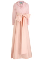 Bernadette Beatrice Cotton-blend Maxi Shirt Dress Pink