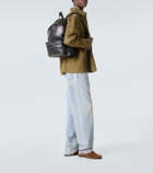 Saint Laurent Leather-trimmed backpack