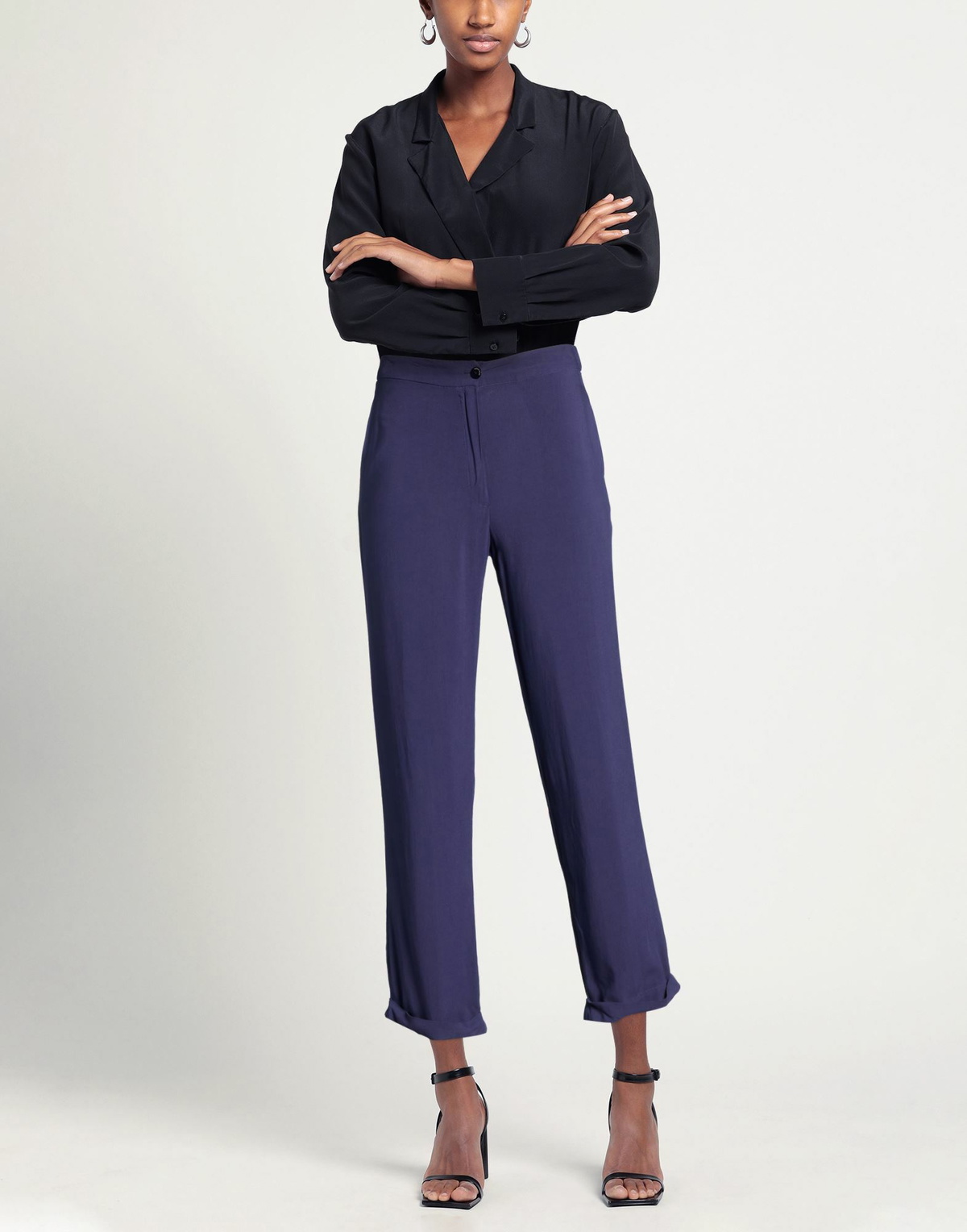 Alessia Santi Womens Pants in Purple