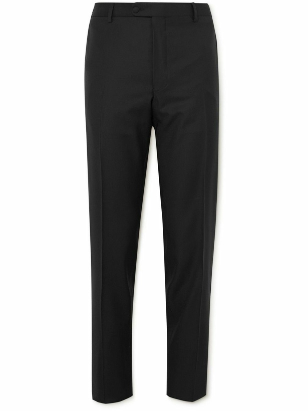 Photo: Mr P. - Slim-Fit Tapered Wool Tuxedo Trousers - Black