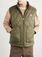 Moncler - Logo-Appliquéd Paisley-Print Fleece Vest - Brown