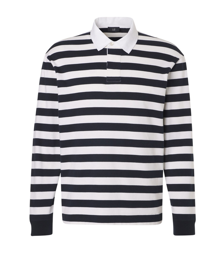 Photo: Dunhill Cotton and cashmere polo shirt