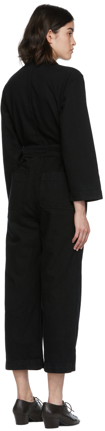 B Sides Black Denim Clement Jumpsuit