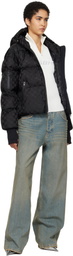MISBHV Black Ski Monogram Nylon Square Puffer Jacket