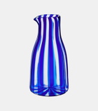 Aquazzura Casa Dolcevita Stripe Murano glass carafe