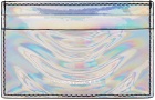 Alexander McQueen Silver Iridescent Card Holder