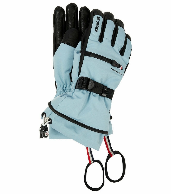 Photo: Moncler Grenoble - Leather-trimmed ski gloves