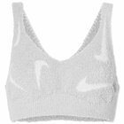 Nike Women's NSW Cozy Knit Bra in Light Smoke Grey/Photon Dust
