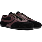 Dries Van Noten Black & Purple Suede Sneakers