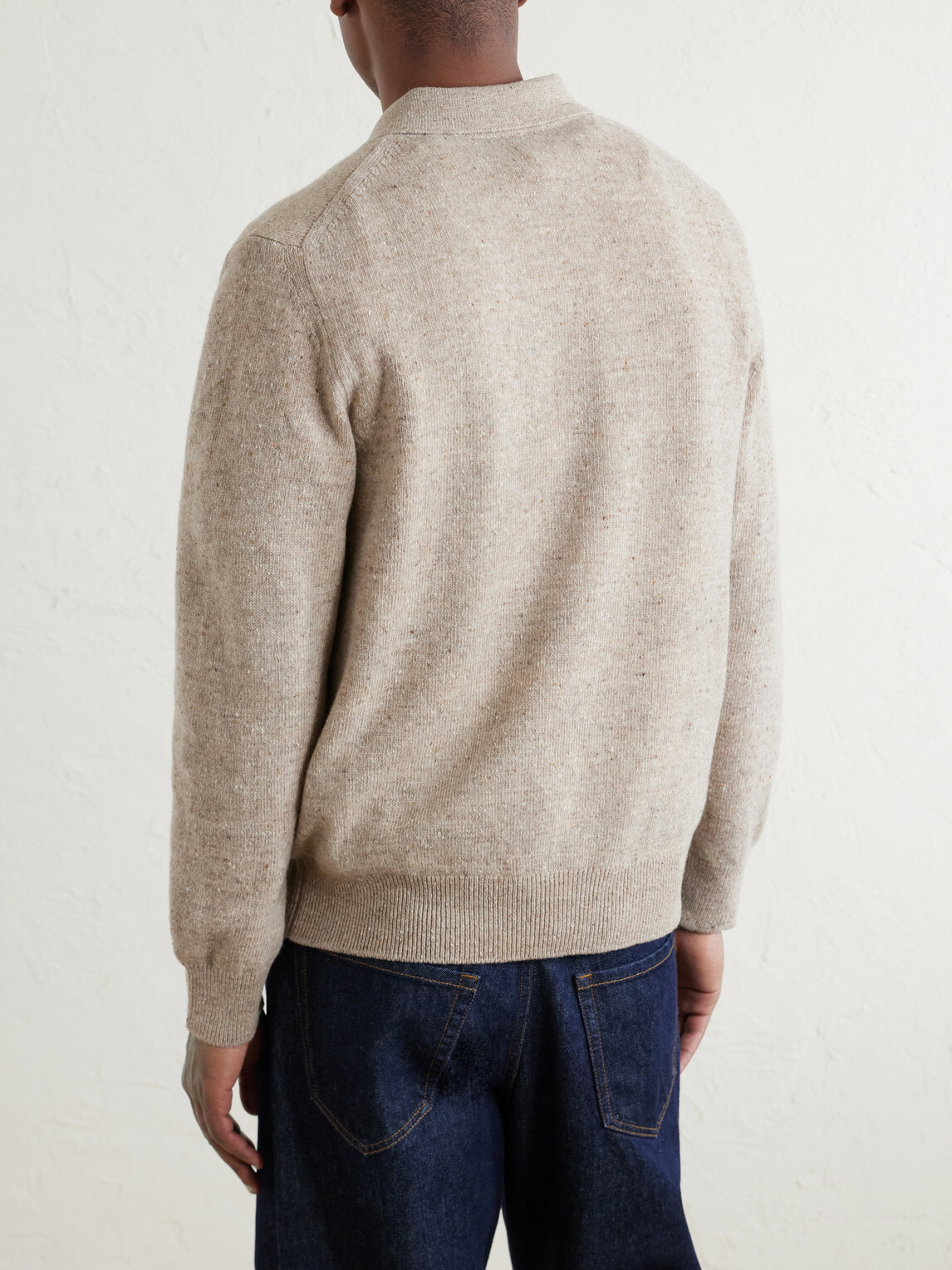 Eleventy - Wool Polo Sweater - Neutrals