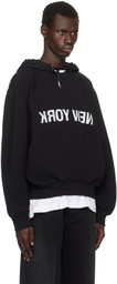 Helmut Lang Black 'New York' Hoodie