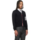 Thom Browne Black Merino Wool 4-Bar Classic Cardigan