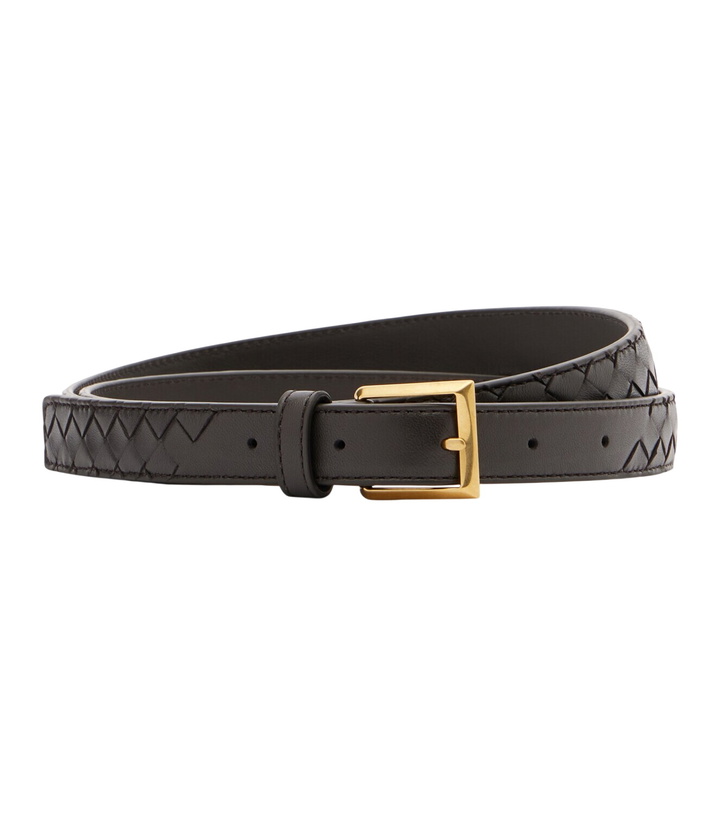 Photo: Bottega Veneta Intrecciato leather belt