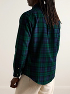 Polo Ralph Lauren - Button-Down Collar Logo-Embroidered Checked Cotton Oxford Shirt - Blue