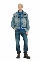 Diesel Trucker jacket with patch effects - Denim Jackets - Unisex - Blue