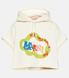 Marni x No Vacancy Inn cropped jersey hoodie