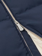 Eleventy - Quilted Tech Wool-Blend Down Gilet - Blue