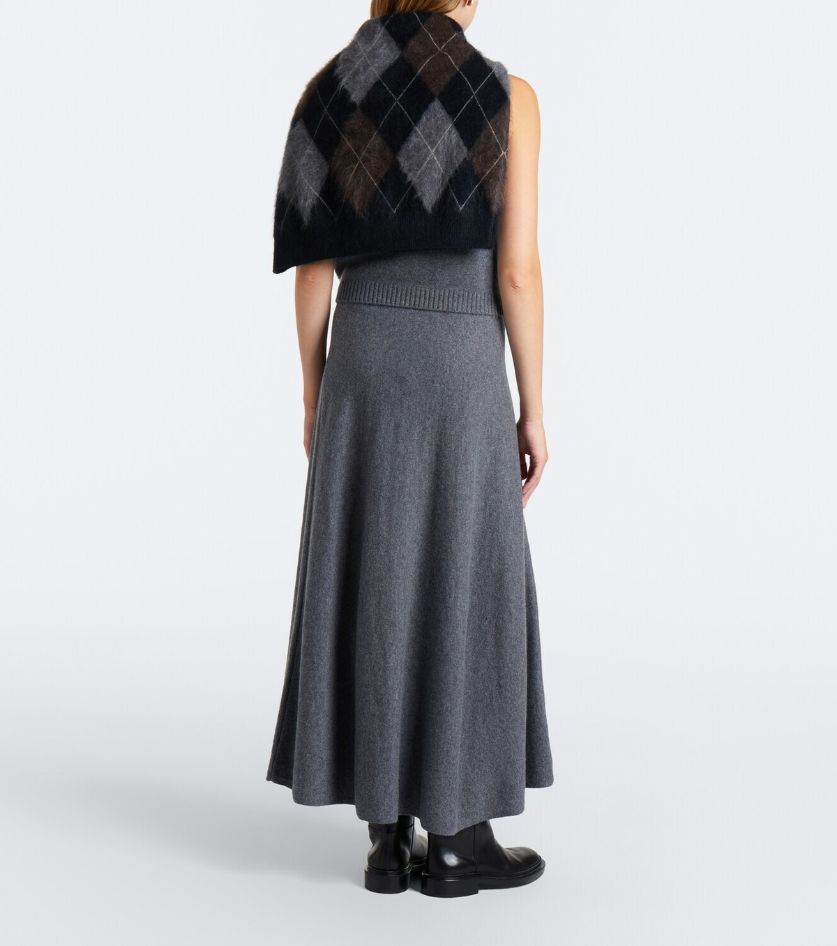 Lisa Yang Torie cashmere midi skirt