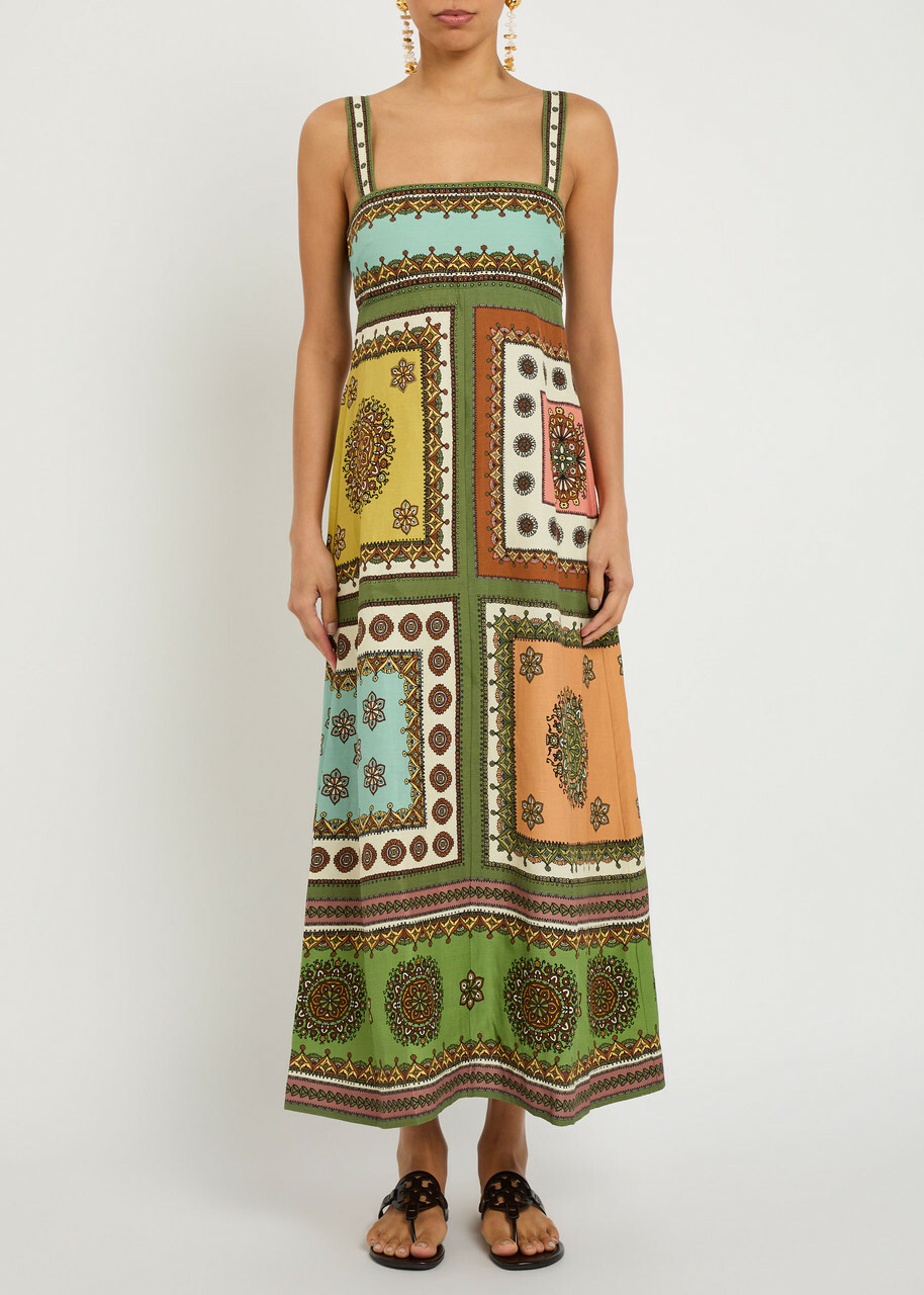 Alemais Contina Printed Woven Maxi Dress Multicoloured