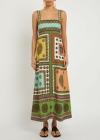 Alemais Contina Printed Woven Maxi Dress Multicoloured