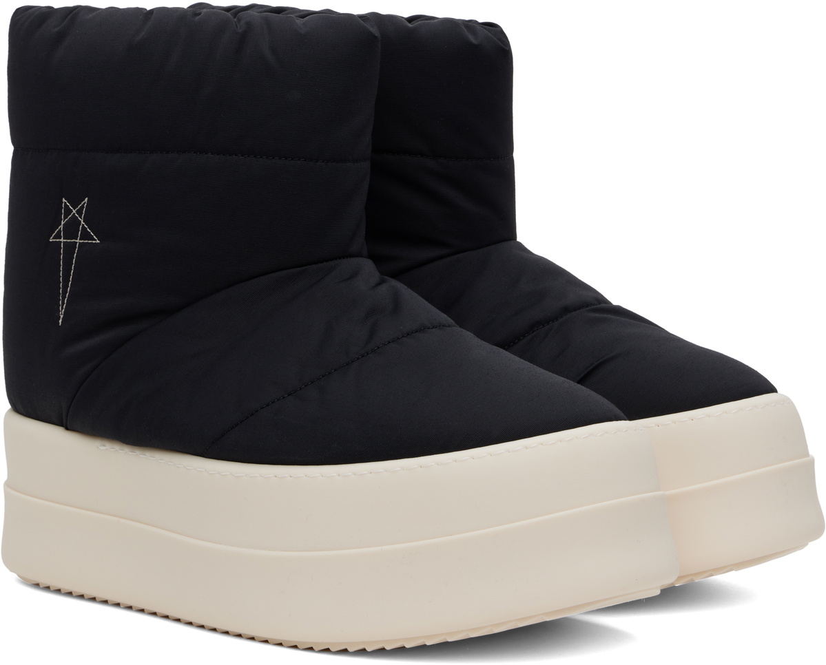 Rick Owens DRKSHDW Black Porterville Mega Bumper Low Lunar Boots