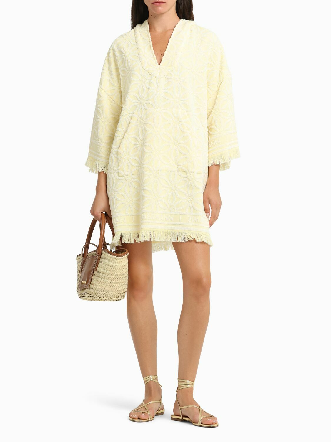 buttercup embroidered maxi dress in white Buttercup Party Dress in White main image 1
