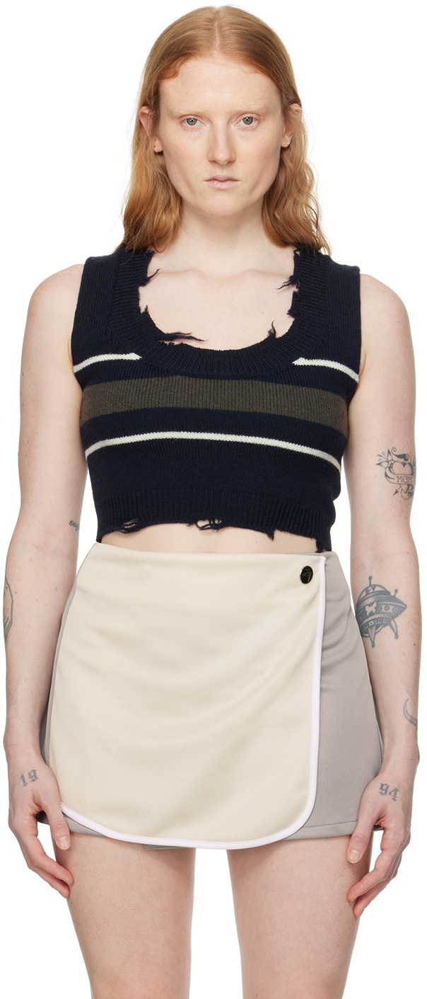 AMBUSH Navy Dangled Vest