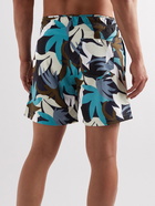 NN07 - Jules Straight-Leg Mid-Length Printed Swim Shorts - Blue